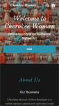 Mobile Screenshot of cherokee-woman.com