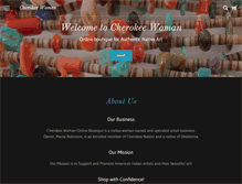 Tablet Screenshot of cherokee-woman.com